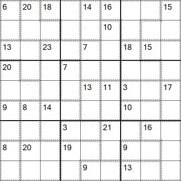 Killer Sudoku - Difficile