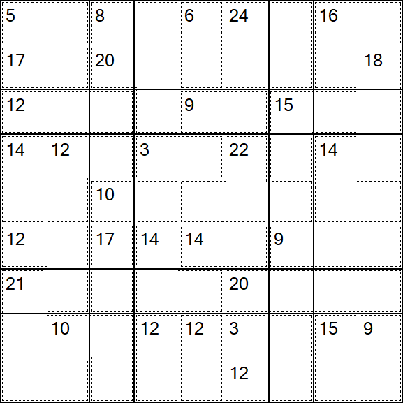 Killer Sudoku - Difficile