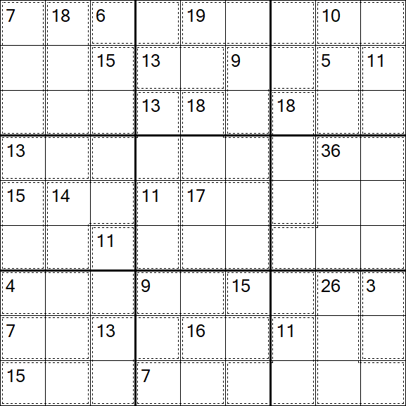 Killer Sudoku - Difficile