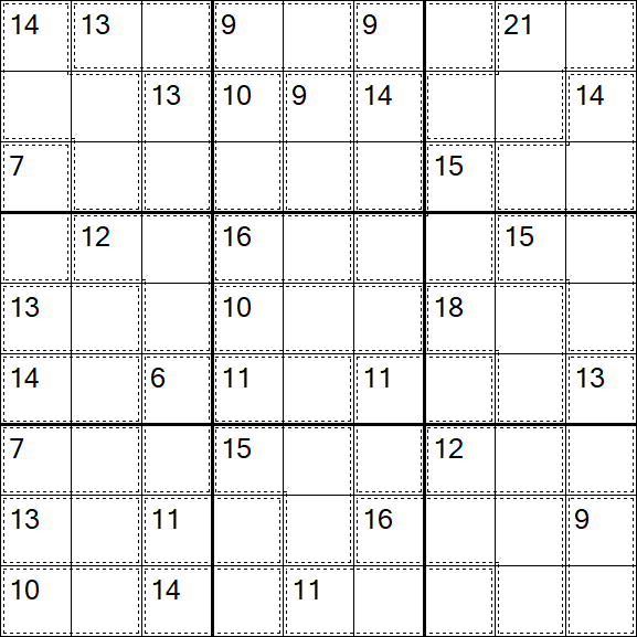 Killer Sudoku - Difficile