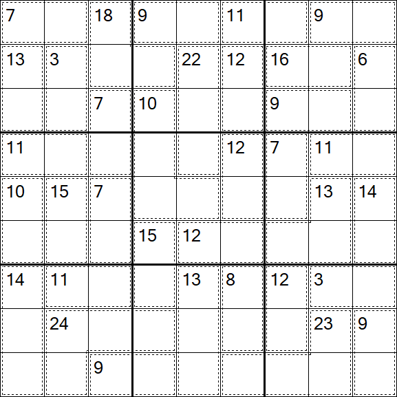 Killer Sudoku - Difficile