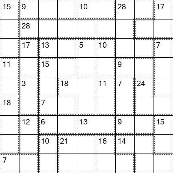 Killer Sudoku - Difficile