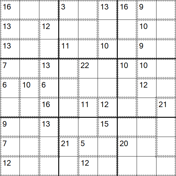 Killer Sudoku - Difícil