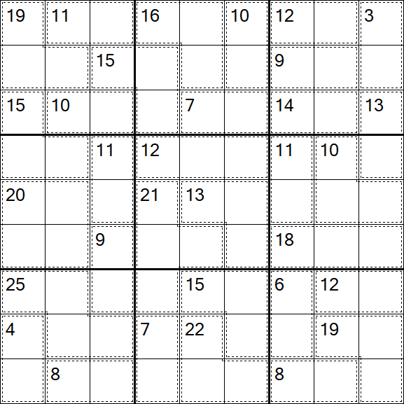 Killer Sudoku - Difícil