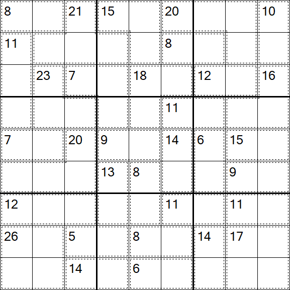 Killer Sudoku - Difficile