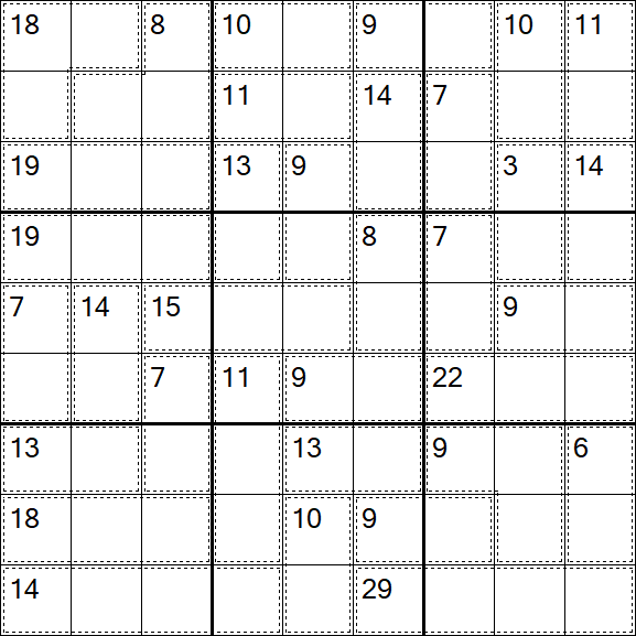 Killer Sudoku - Difficile