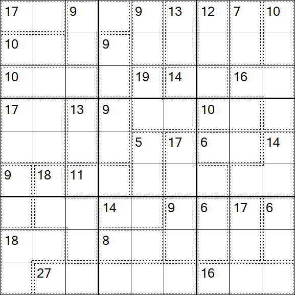 Killer Sudoku - Difficile