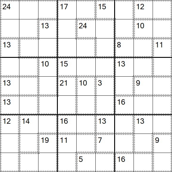 Killer Sudoku - Difficile