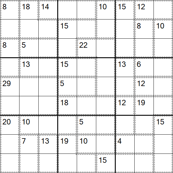 Killer Sudoku - Difficile