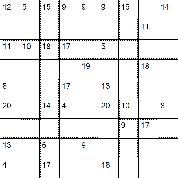 Killer Sudoku - Difícil