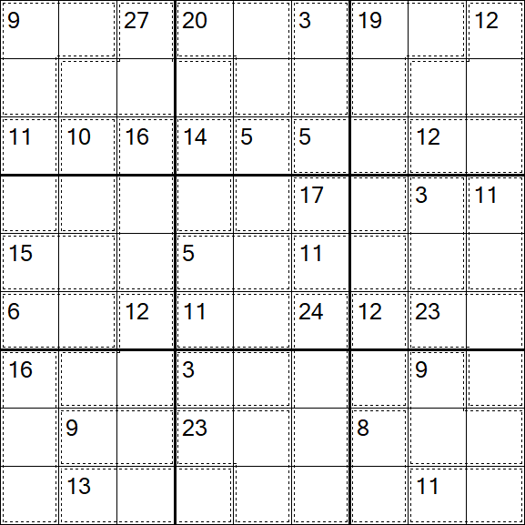 Killer Sudoku - Difícil