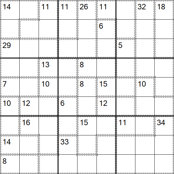 Killer Sudoku - Difícil