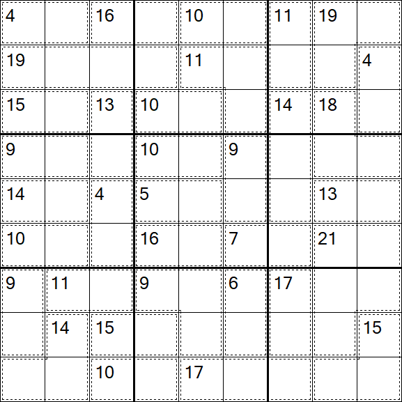Killer Sudoku - Difícil