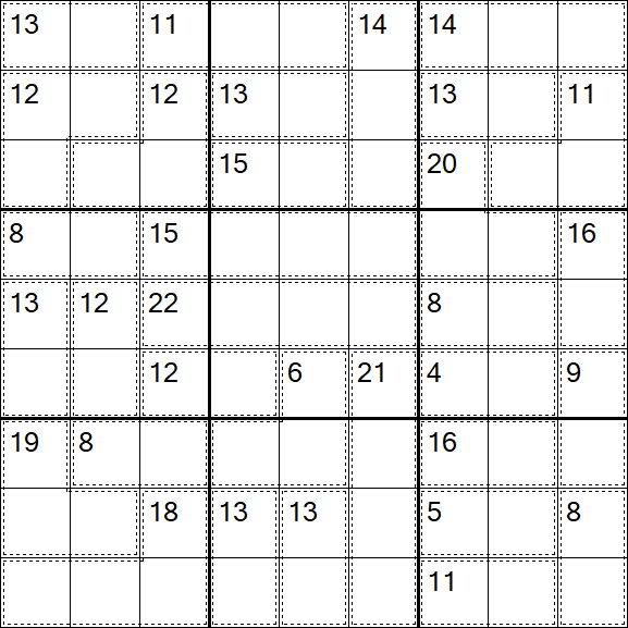 Killer Sudoku - Difícil
