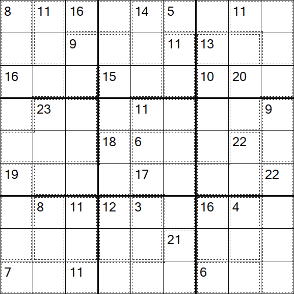 Killer Sudoku - Difícil