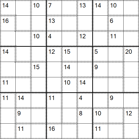 Killer Sudoku - Difícil