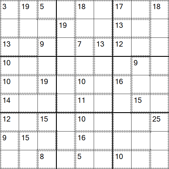 Killer Sudoku - Difícil