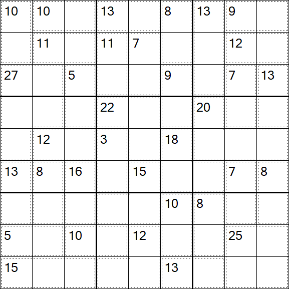 Killer Sudoku - Difícil