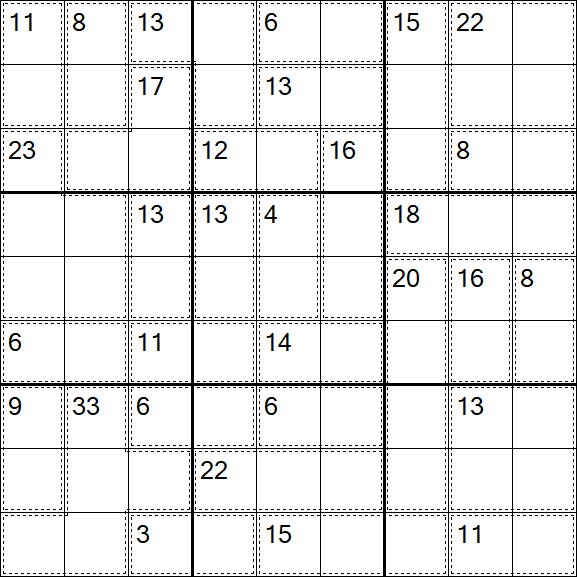 Killer Sudoku - Difícil