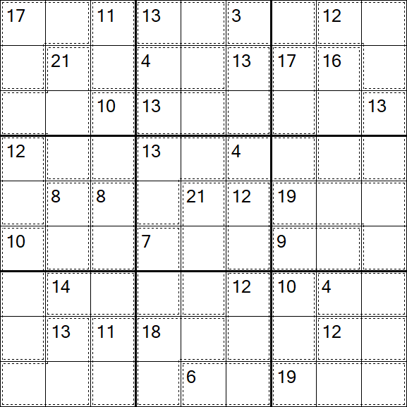 Killer Sudoku - Difícil