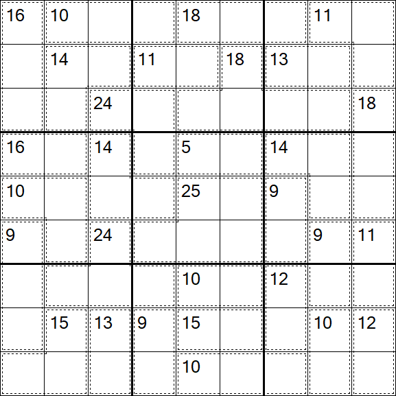 Killer Sudoku - Difícil