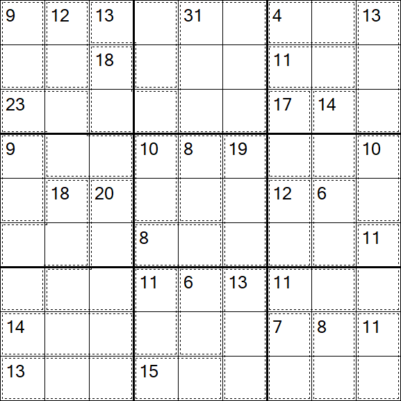 Killer Sudoku - Difícil