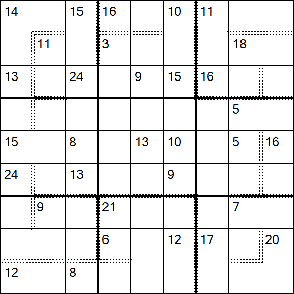 Killer Sudoku - Difícil