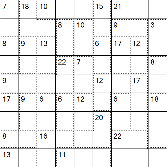 Killer Sudoku - Difícil