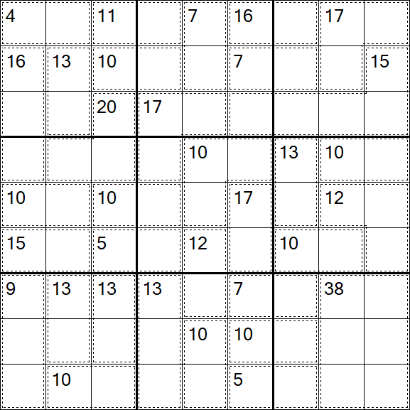 Killer Sudoku - Difícil
