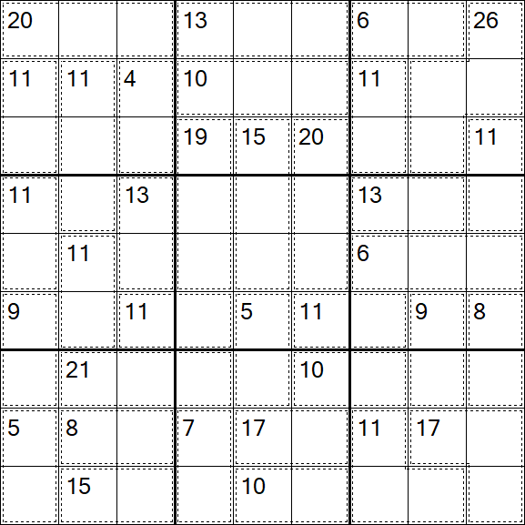Killer Sudoku - Difícil