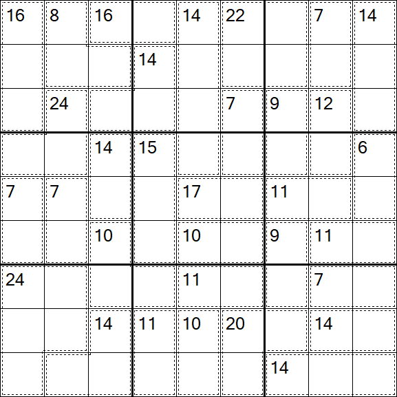 Killer Sudoku - Difícil