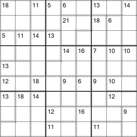 Killer Sudoku - Difícil