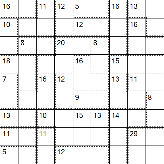 Killer Sudoku - Difícil