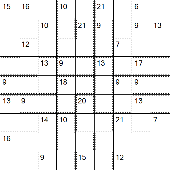 Killer Sudoku - Difícil