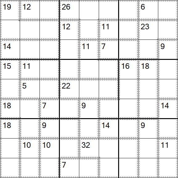 Killer Sudoku - Difícil