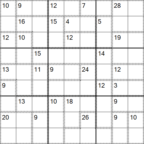 Killer Sudoku - Difícil