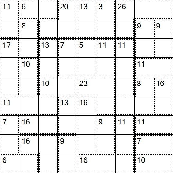 Killer Sudoku - Difícil