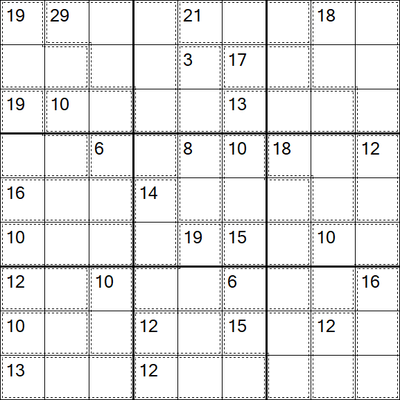 Killer Sudoku - Difficile