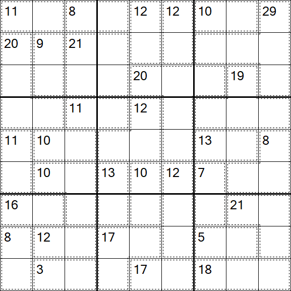 Killer Sudoku - Difícil