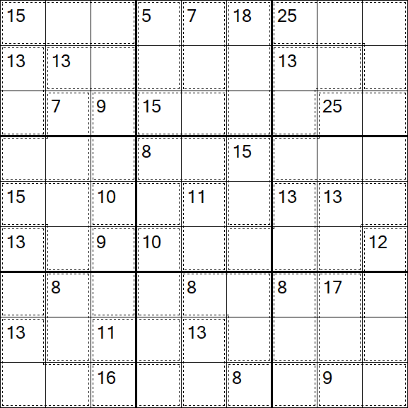 Killer Sudoku - Difficile