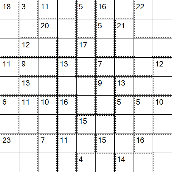 Killer Sudoku - Difficile