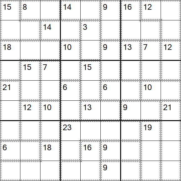 Killer Sudoku - Difficile