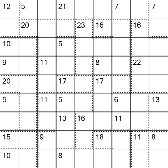 Killer Sudoku - Difficile