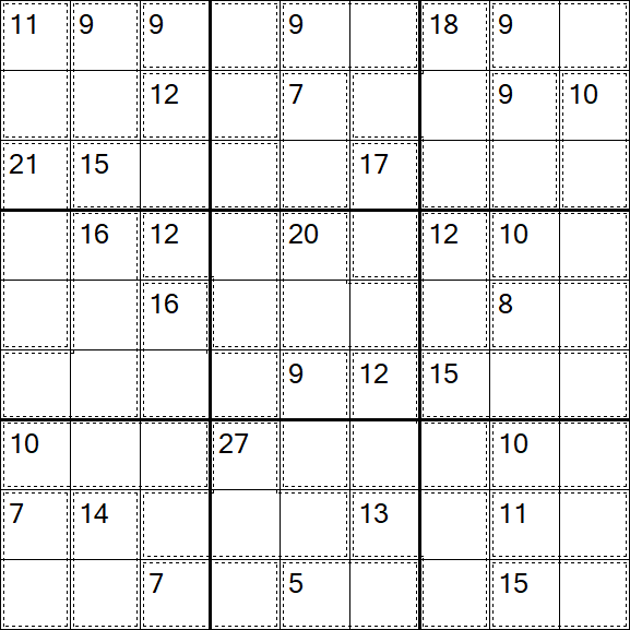 Killer Sudoku - Hard