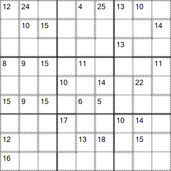 Killer Sudoku - Hard