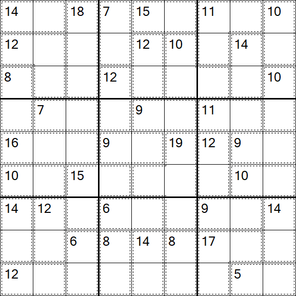 Killer Sudoku - Hard