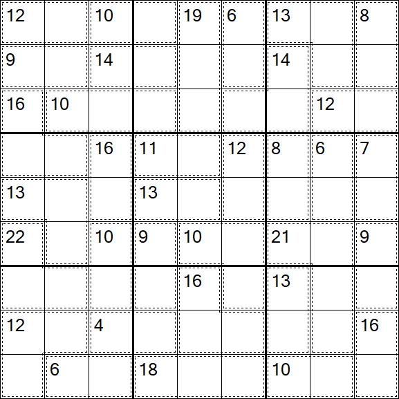 Killer Sudoku - Hard