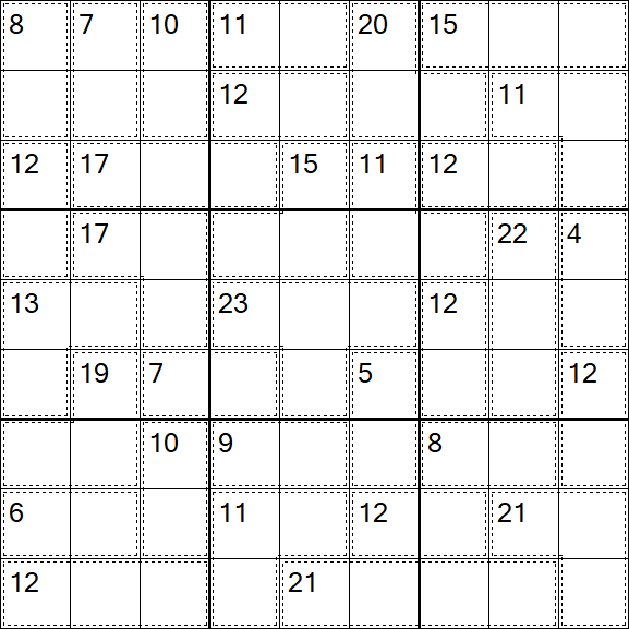 Killer Sudoku - Hard