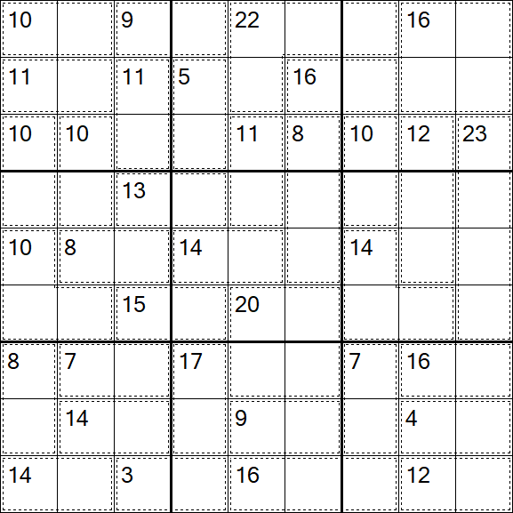 Killer Sudoku - Hard