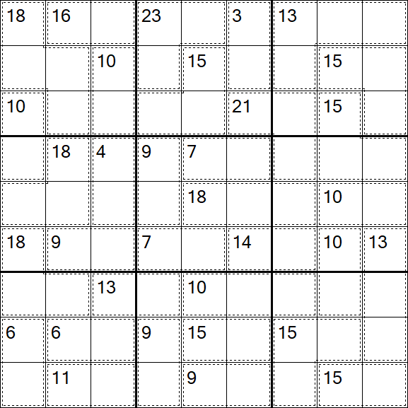 Killer Sudoku - Difficile